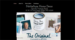 Desktop Screenshot of nettiesuzehomedecor.com