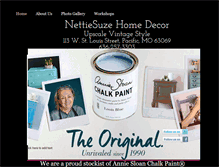 Tablet Screenshot of nettiesuzehomedecor.com